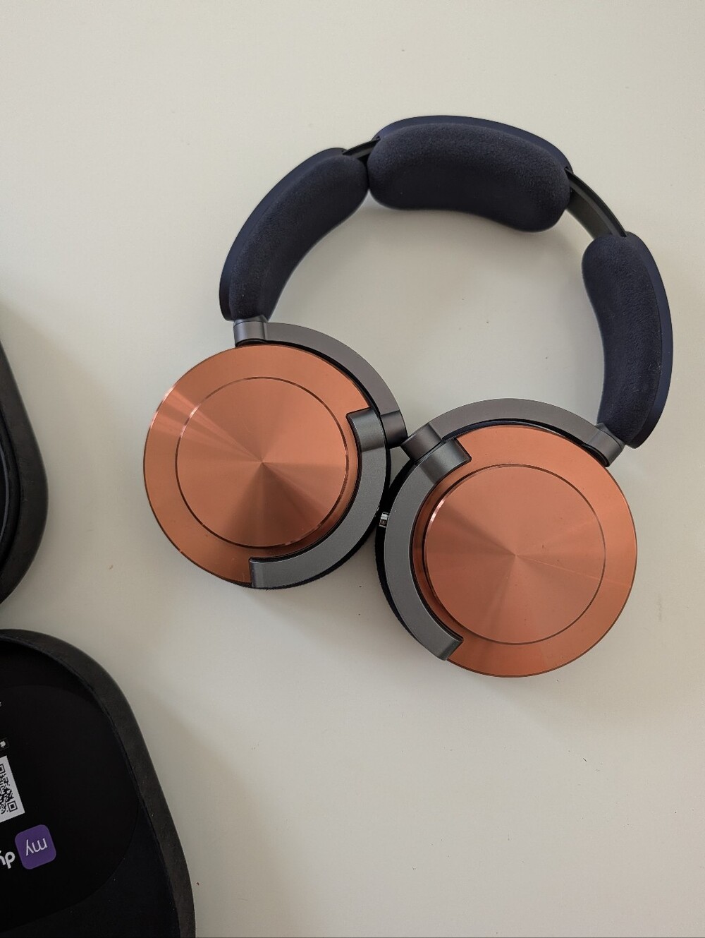 Dyson OnTrac CNC Copper and Navy Blue Headphones
